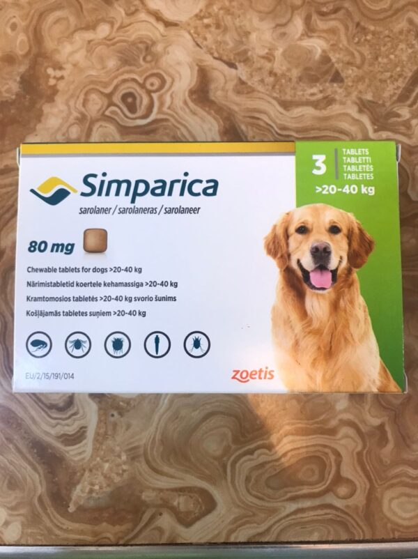 SIMPARICA DOG TABLET 80MG - Image 2