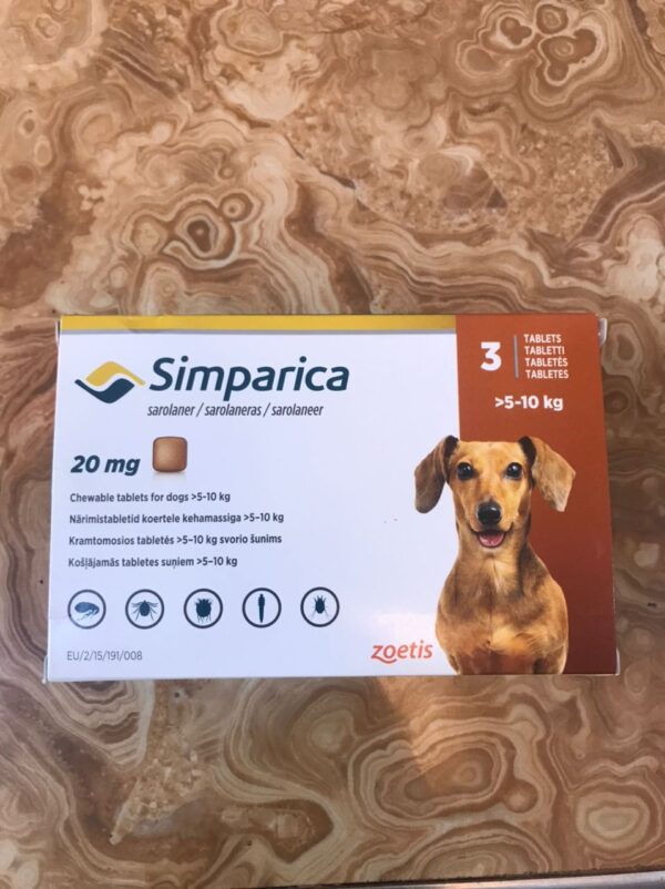 SIMPARICA TABLETS FOR DOGS 20MG - Image 2