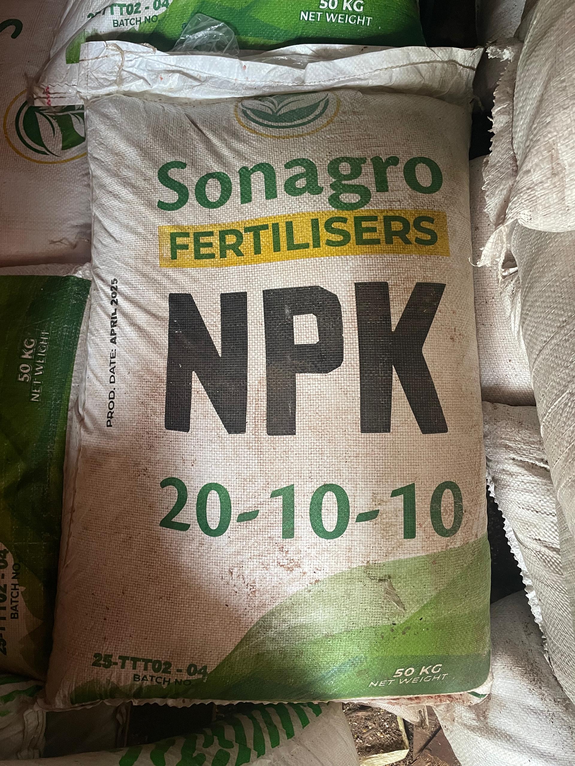 N.P.K FERTILIZER 50KG (20-10-10)