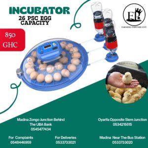 INCUBATOR 26 EGGS CAPACITY